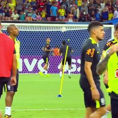 Neymar & Gabriel Jesus showing their insane skills in Brazil training