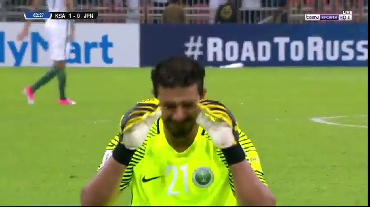 تأهل السعودية إلى كاس العالم بهدف فهد المولد على اليابان 1-0 - تصفيات كاس العالم 2018