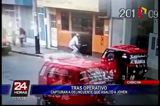 Chincha: capturan a delincuente tras robar celular a una joven