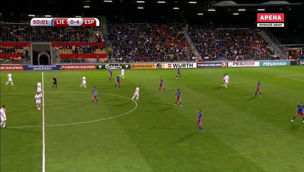 Iago Aspas Goal - Liechtenstein vs Spain 0-5 (05.09.2017)