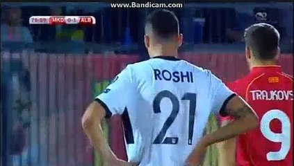 Aleksandar Trajkovski Penalty Goal HD - FRY Macedonia 1-1 Albania 05.09.2017
