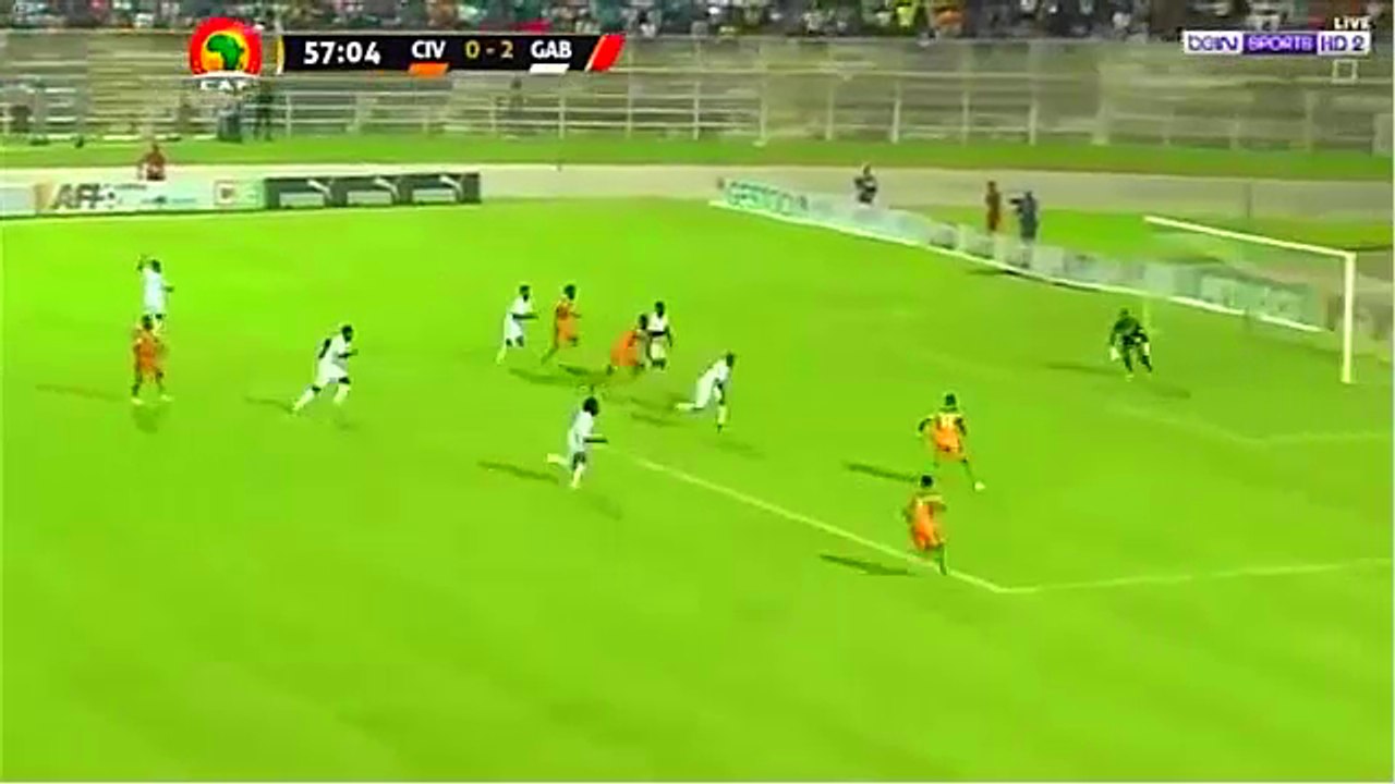 أهداف مباراة  كوت ديفوار و الغابون  1-2  تصفيات...
