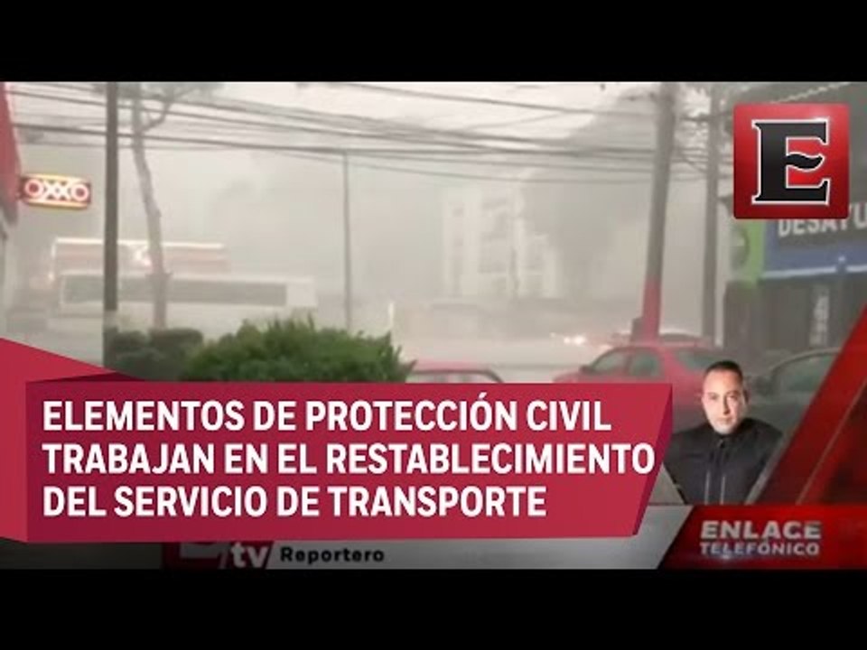 Severas afectaciones por fuertes lluvias en Ciudad de México