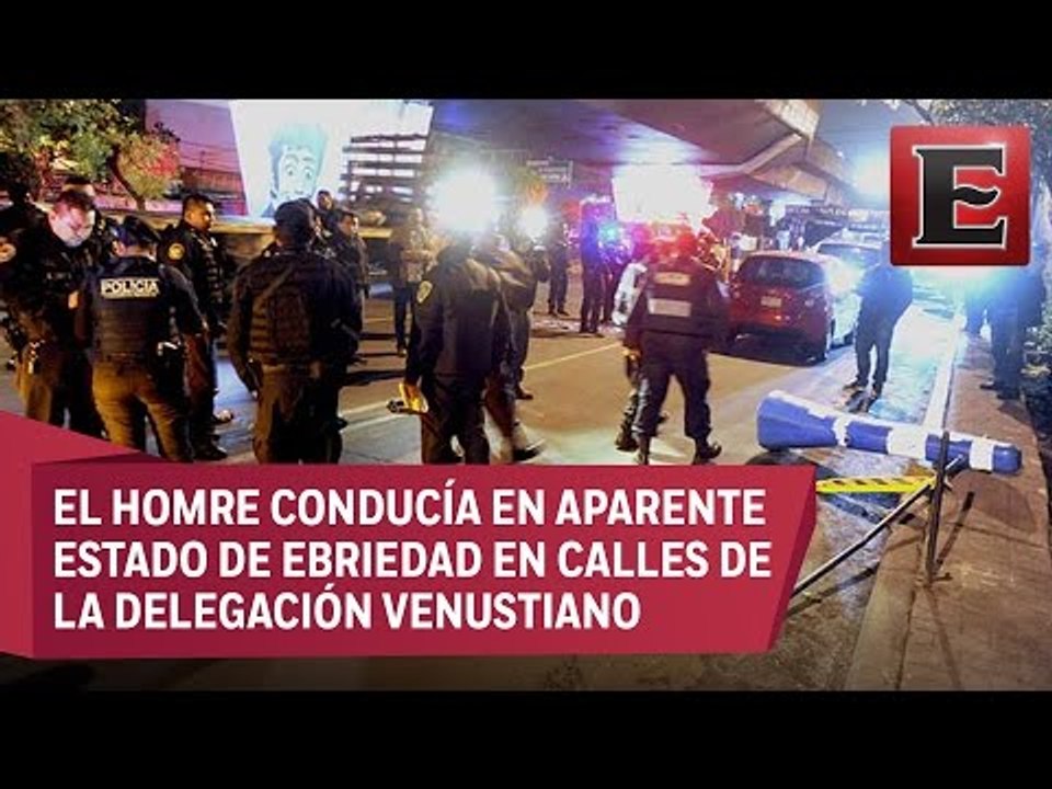 Por huir del alcoholímetro, conductor atropella a dos policías