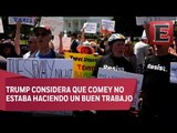Protestas en Washington contra la destitución del director del FBI