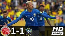 Colombia vs Brazil 1-1 All Goals & Highlights - World Cup Qualifiers (05/09/2017)
