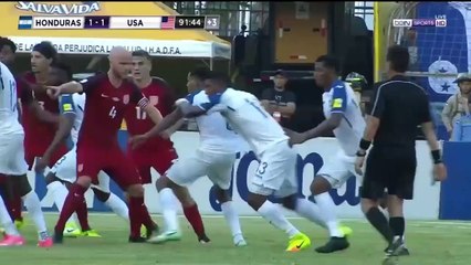 Henry Figueroa RED CARD HD - Honduras 1-1 USA 06.09.2017