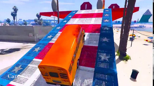 Learn Colors School Bus with Superheroes Cartoon For Toddlers & Spiderman Cars Babies Animation