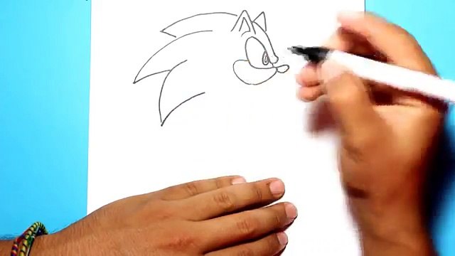 como dibujar a sonic lobo | how to draw sonic