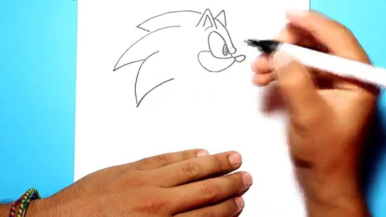 como dibujar a sonic lobo | how to draw sonic