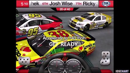 Pour gratuit Jeu gestionnaire examen Nascar ios iphone ipad ipod gameplay