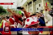 Así celebraron nuestros compatriotas desde Ecuador tras triunfo peruano