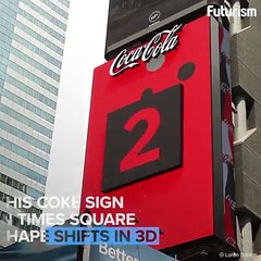 Shape shifting signs en el corazón de la ciudad de Nueva York. (Via Fut ...