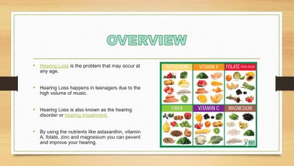 How to improve your Hearing Loss and Prevent your Hearing With Nutrition
