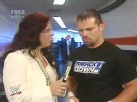 Jamie Noble backstage w/GM Vickie Smackdown 11/2/07