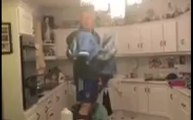 Irish Family Tries To Catch A Bat In Their Kitchen