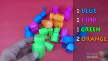 Aprender colores para Niños con color burbujas botellas parte superior que sopla burbuja colores aprendizaje