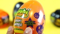 Halloween Edition Surprise Eggs: Kinder Surprise Moshi Monsters Spooky Pumpkin