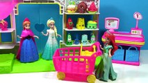 Queen Elsa Shopkins Small Mart Shopping GIANT CART Disney Frozen Fever Princess Anna Doll