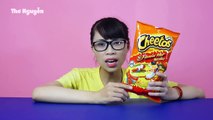 ĂN THỬ VÀ CẢM NHẬN SNACK SIÊU CAY - Cheetos Crunchy Flamin Hot