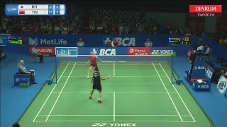 Tai Tzu Ying vs Mitani Minatsu 2017 Indonesian Open R1 戴資穎 v 三谷 美菜津 印度尼西亚羽毛球公开赛 预赛1