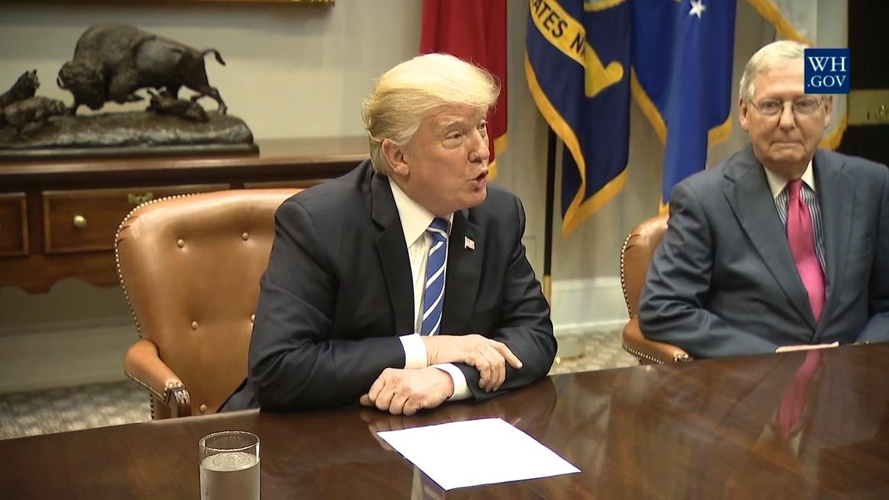 Trump And McConnell Get Together For Tax Reform