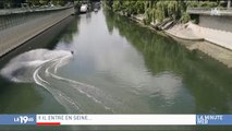 Un homme se met à faire du wakeboard sur la Seine à Paris et c'est impressionnant ! Regardez