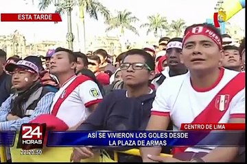 La Plaza de Armas vibró con los goles de Flores y Hurtado en el Atahualpa de Quito
