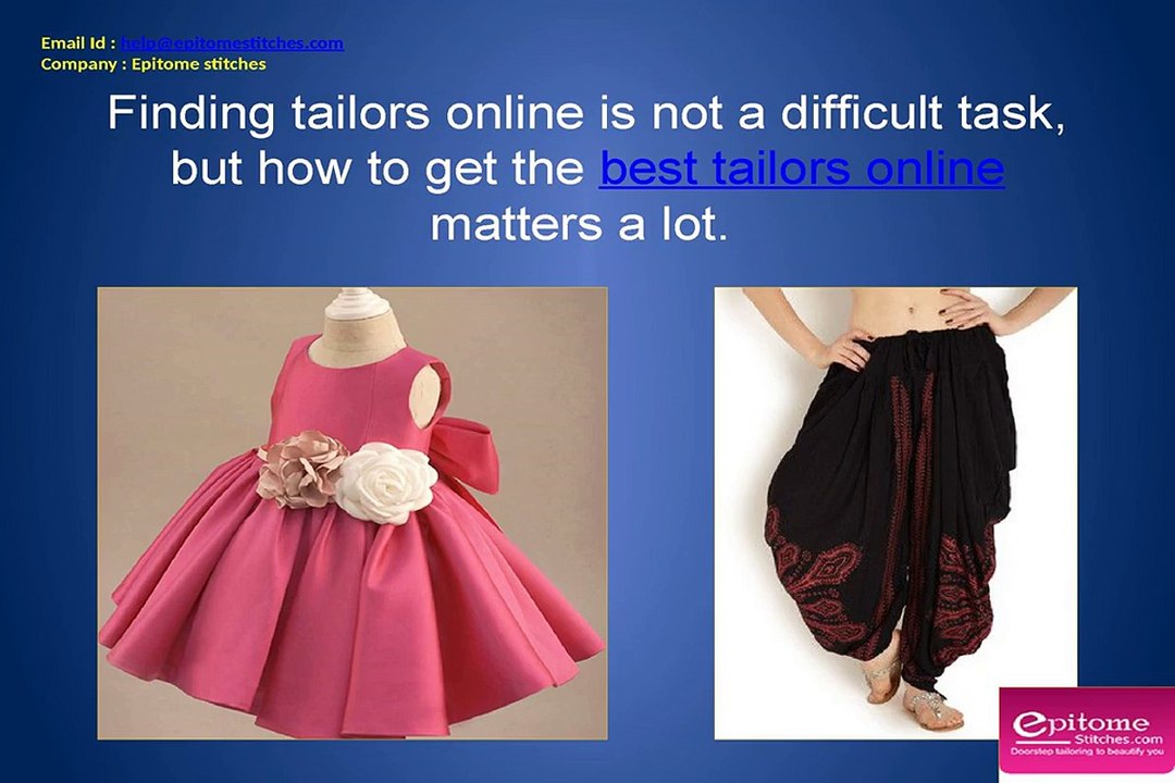 Avail online tailoring by tailors online