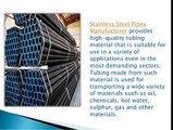 Significance of a quality stainless steel pipes manufacturer