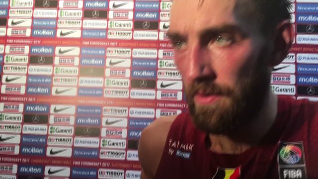 Réaction Axel Hervelle (Belgian Lions) hier après le match Turquie-Belgique.