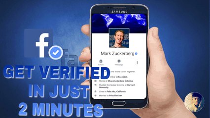 Get official verified tick on fb account