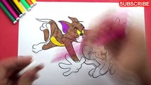 Coloring Pages Tom and Jerry / Kids Animation / Coloring Book / Learn Colors / Compilation