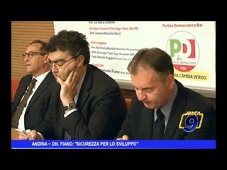 Andria | On. Fiano "sicurezza per lo sviluppo"