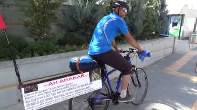 3 Çocuğunu Evde Bırakıp Arakanlı Müslümanlar İçin Bisikletiyle Yollara Düştü