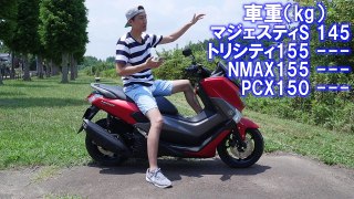 NMAX155 ABSの足つきと車格はこんな感じ！