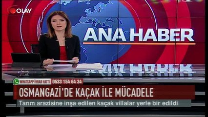 Osmangazi'de kaçak ile mücadele (Haber 05 09 2017)
