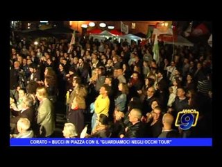 Corato | Bucci in piazza con il "guardiamoci negli occhi tour"