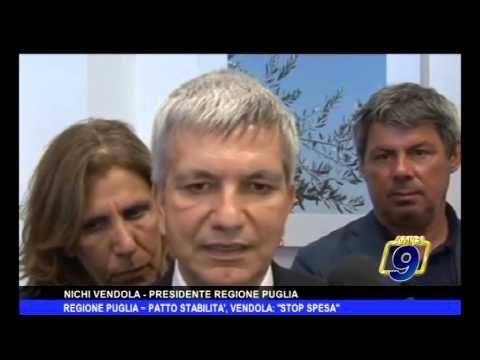 Regione Puglia | Patto di Stabilità, Vendola: stop spesa