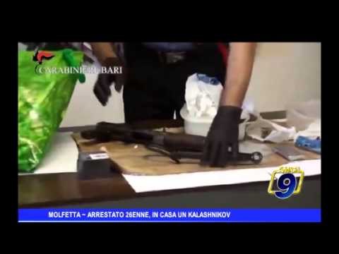 Molfetta | Arrestato 26 enne, in casa un kalashnikov
