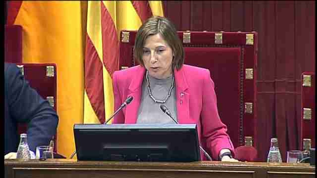 Arranca en el Parlament la sesión plenaria en la está previsto aprobar la ley del referéndum