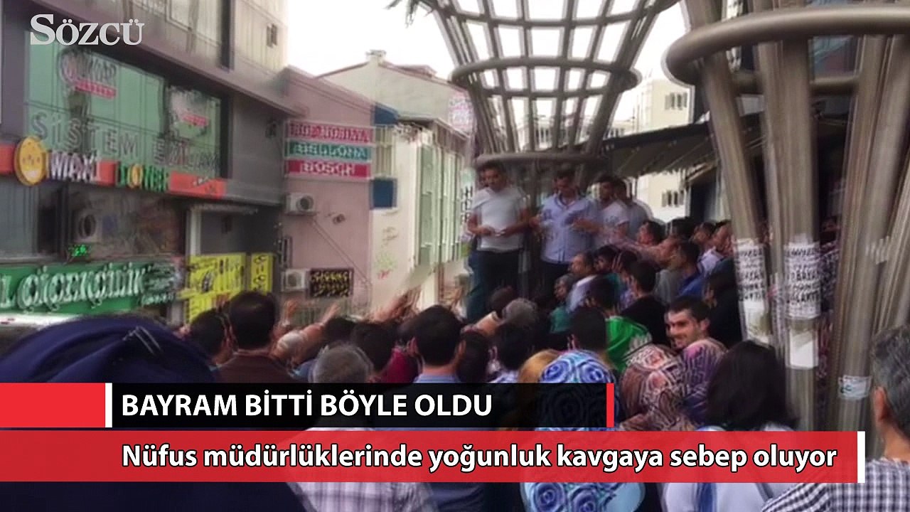 Nüfus müdürlüklerinde yoğunluk kavgaya sebep oluyor