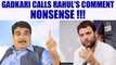 Gauri Lankesh: Nitin Gadkari slams Rahul Gandhi on linking BJP-RSS to murder | Oneindia News