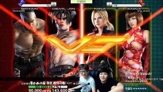 [철권,TTT2] 전설의 무릎의 데브라..진짜 잘한다..무릎vs수쌤 2차