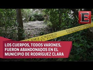 Aparecen cinco cadáveres decapitados en un paraje de Veracruz