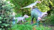 Outdoor Playground Fun for Kids Family Park with Dinosaurs / Nursery Rhymes Song for Children