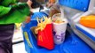 McDonald's Drive Thru Prank Bad Kids Pretend Play Food on Power Wheels, Giant Burger & Coca Cola