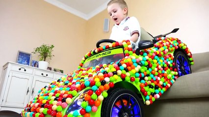 Bad Baby Машина в Конфетах Kids Crushes CANDY CAR Funny Movie Toys Video
