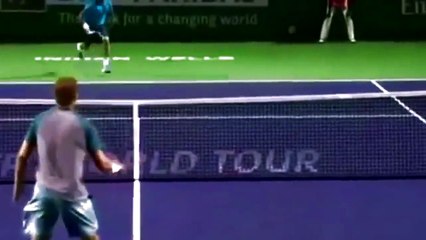 tennis-i.com Спорный удар Фоньини на «BNP Paribas Open-2014»