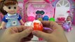 Baby Doli beauty box and surprise eggs toys and baby doll car play